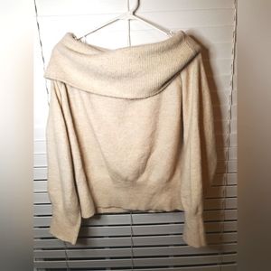 H&M Cream Cowl Neck Sweater